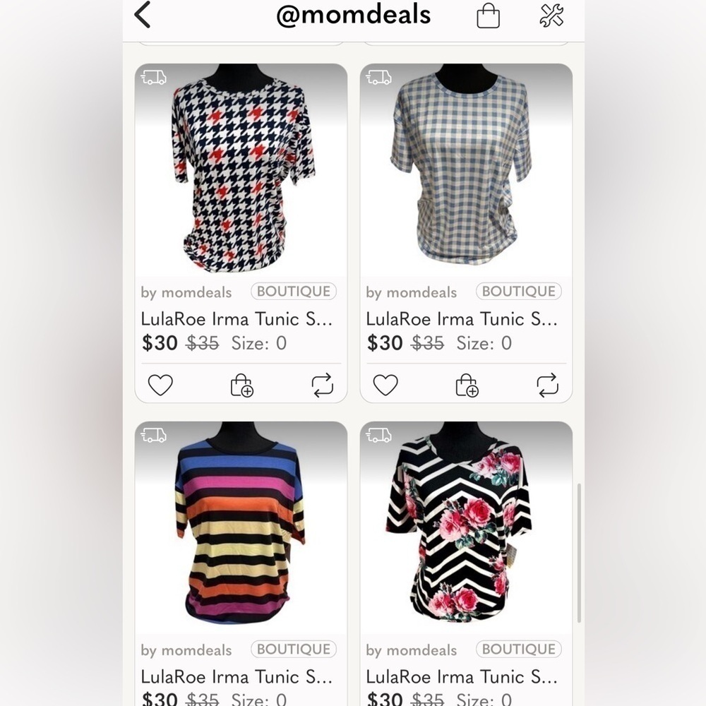 LulaRoe Irma Mid-Sleeve Stretchy High-Low Tunic Top Loose Fit Modest XXS 00-0 - Picture 14 of 16